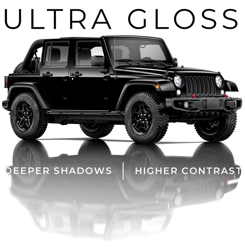VViViD+ Ultra Gloss Premium Vinyl Car Wrap Film (1ft x 5ft  Gloss Piano Black) - Image 5